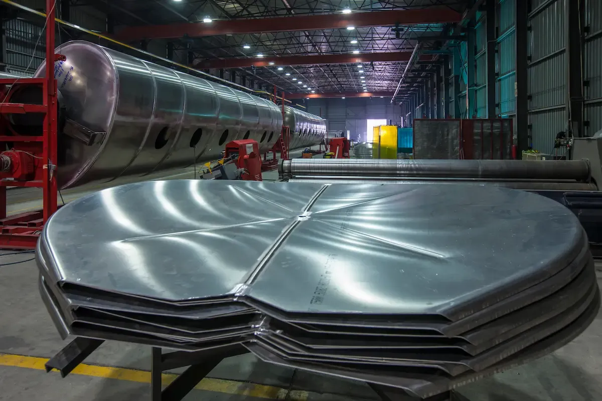 aluminized sheet metal features